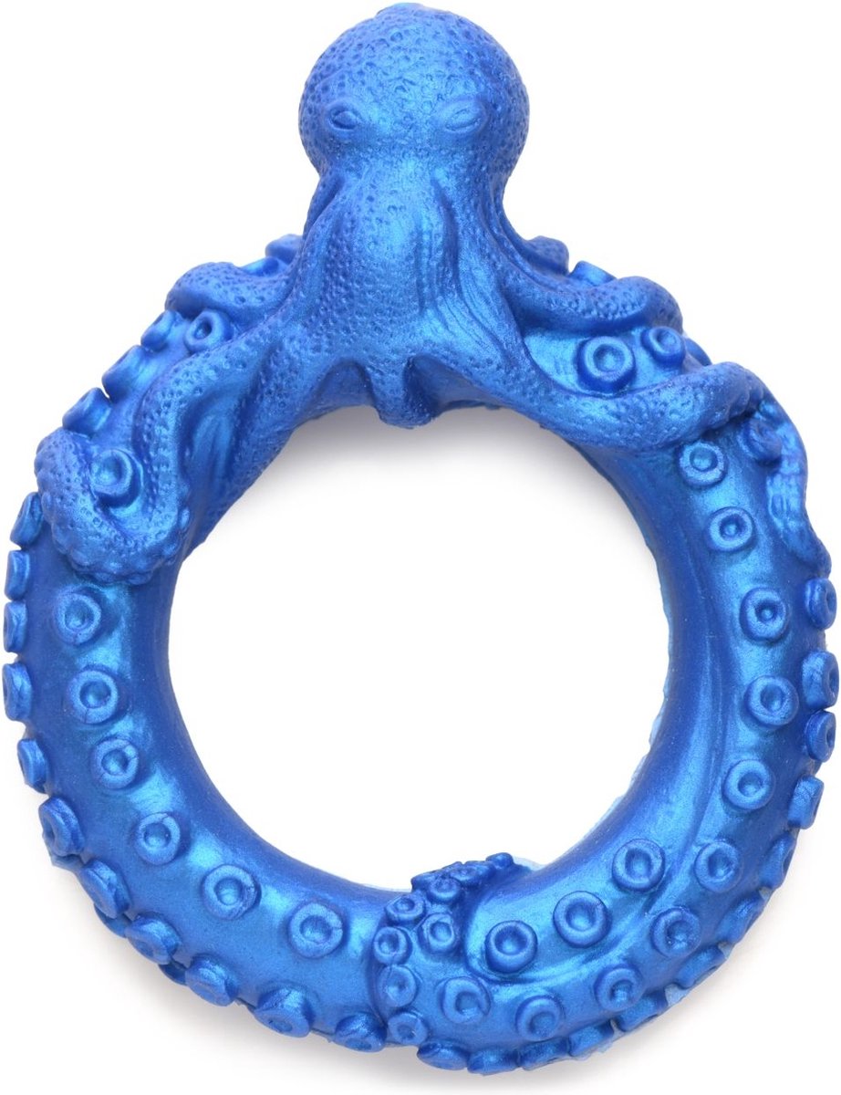 XR Brands - Poseidon's Octo-Ring Siliconen Penisring - Blauw