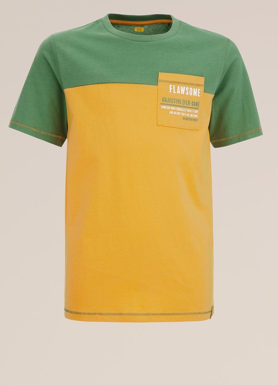 WE Fashion Jongens T-shirt met colourblocking