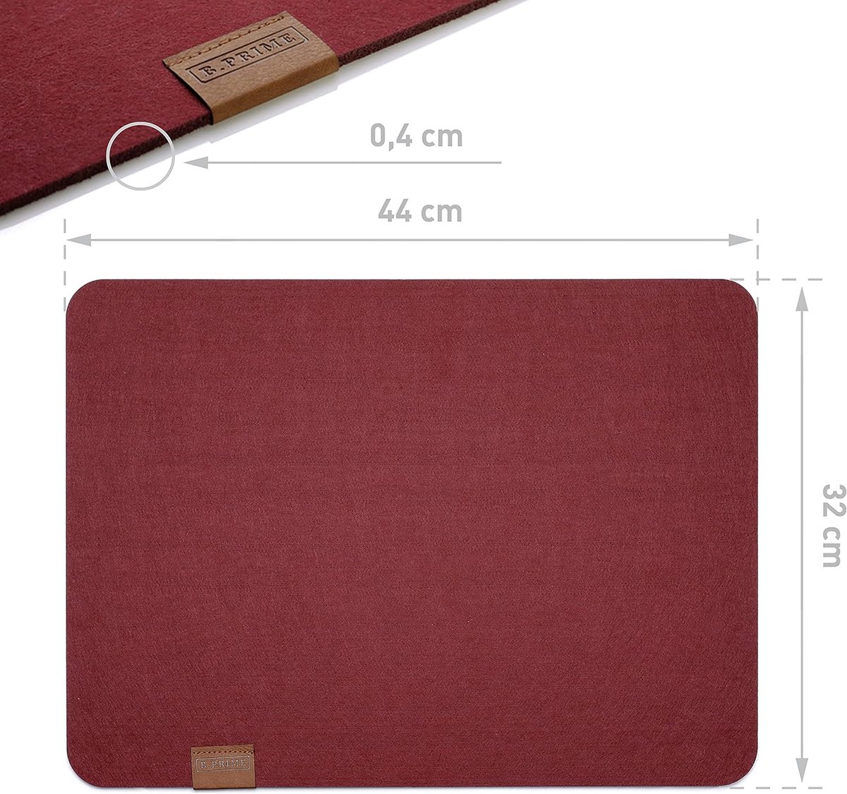 Hoogwaardige Vilt Tafelset - Set van 6 Afwasbare Onderzetters | Placemats 44 x 32 cm | Duurzaam en Veganistisch — cadeau in Wonen & Interieur - foto 2