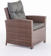 In And OutdoorMatch Premium Tuinstoelen Kenton - outdoor loungestoel - loungestoel - Lounge - antraciet - 70 x 73 x 82 cm