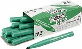 Kleurstiften - Viltstiften - Stiften Dikke Punt - Mid Groen - Lijndikte: 3mm - Visa Color - 12 Stuks