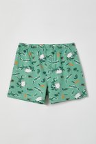 Woody - Jongens-Heren Boxershort, moerasgroen - krokodil - Print - 16 jaar