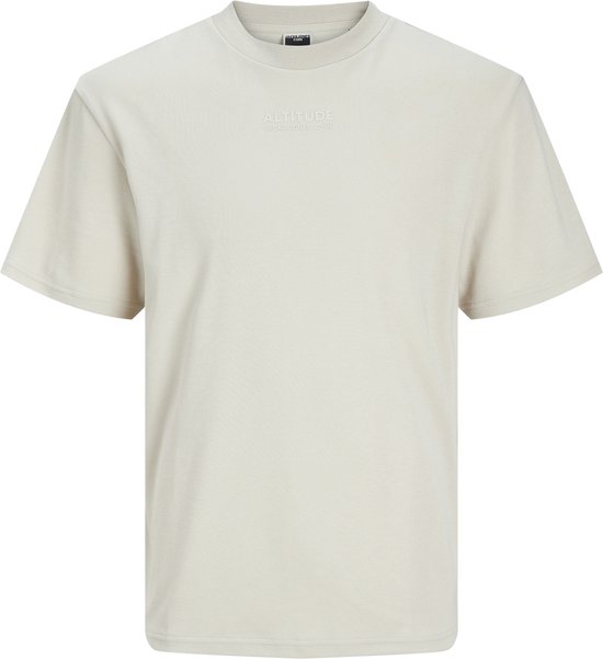 Jack & Jones T-shirt Jcoaltitude Tee Ss Crew Neck Ss24 L 12254988 Moonbeam Mannen Maat - L