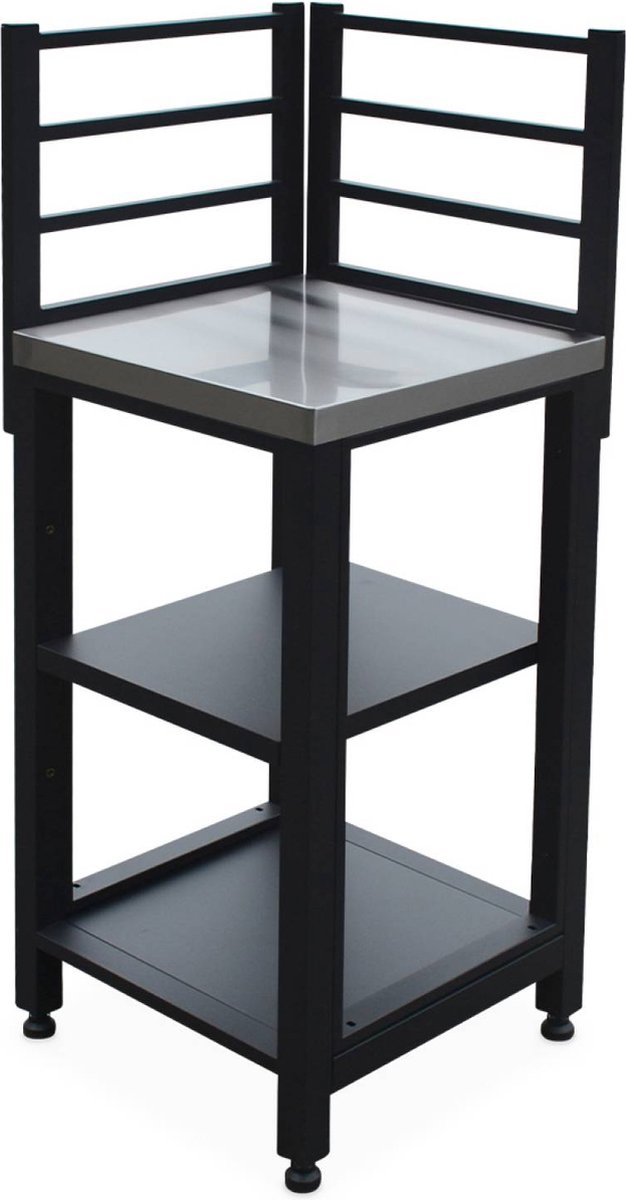 sweeek - Stalen buitenkeuken, grimaud, 2 planken, 48,5 cm breed