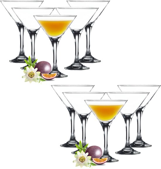 Foto: Glasmark cocktail glazen 12x martini 150 ml glas martini glazen