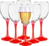 Glasmark Wijnglazen - 6x - Red collection - 300 ml - glas