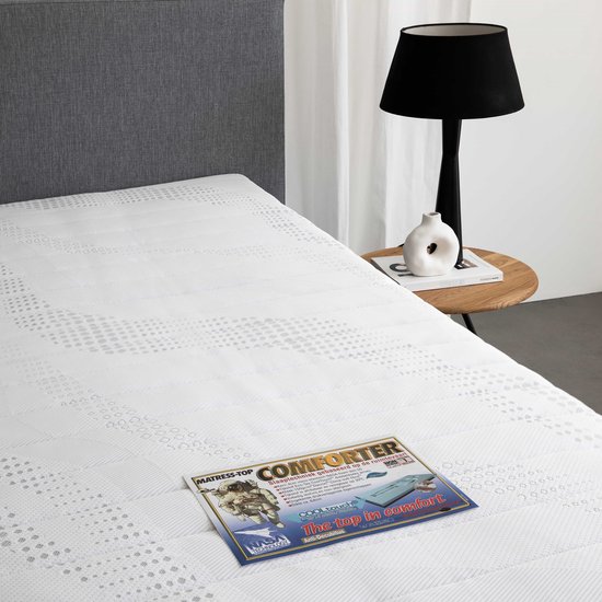 Consolateur|surmatelas en mousse à mémoire de forme NASA-VISCO-Top|6,5 cm d'épaisseur|Matelas CoolTouch VISCO VENTI-mousse pour pont supérieur 80x190cm