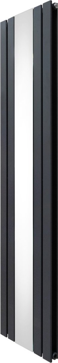 Platte spiegel radiatoren - grijs - 1800x425mm - 6012 btu