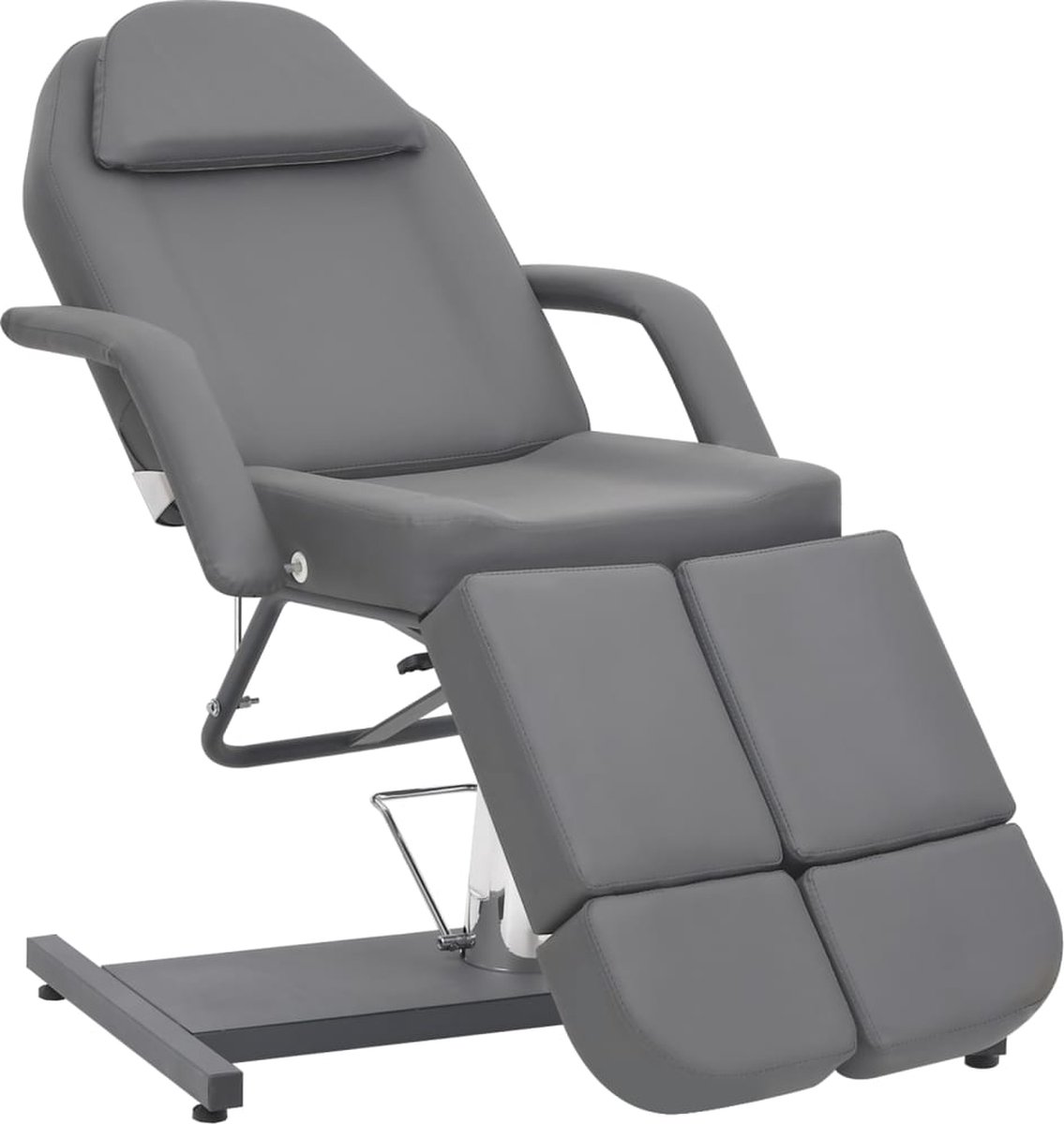 Goedkoopste vidaXL - Behandelstoel - 180x62x78 - cm - kunstleer - grijs