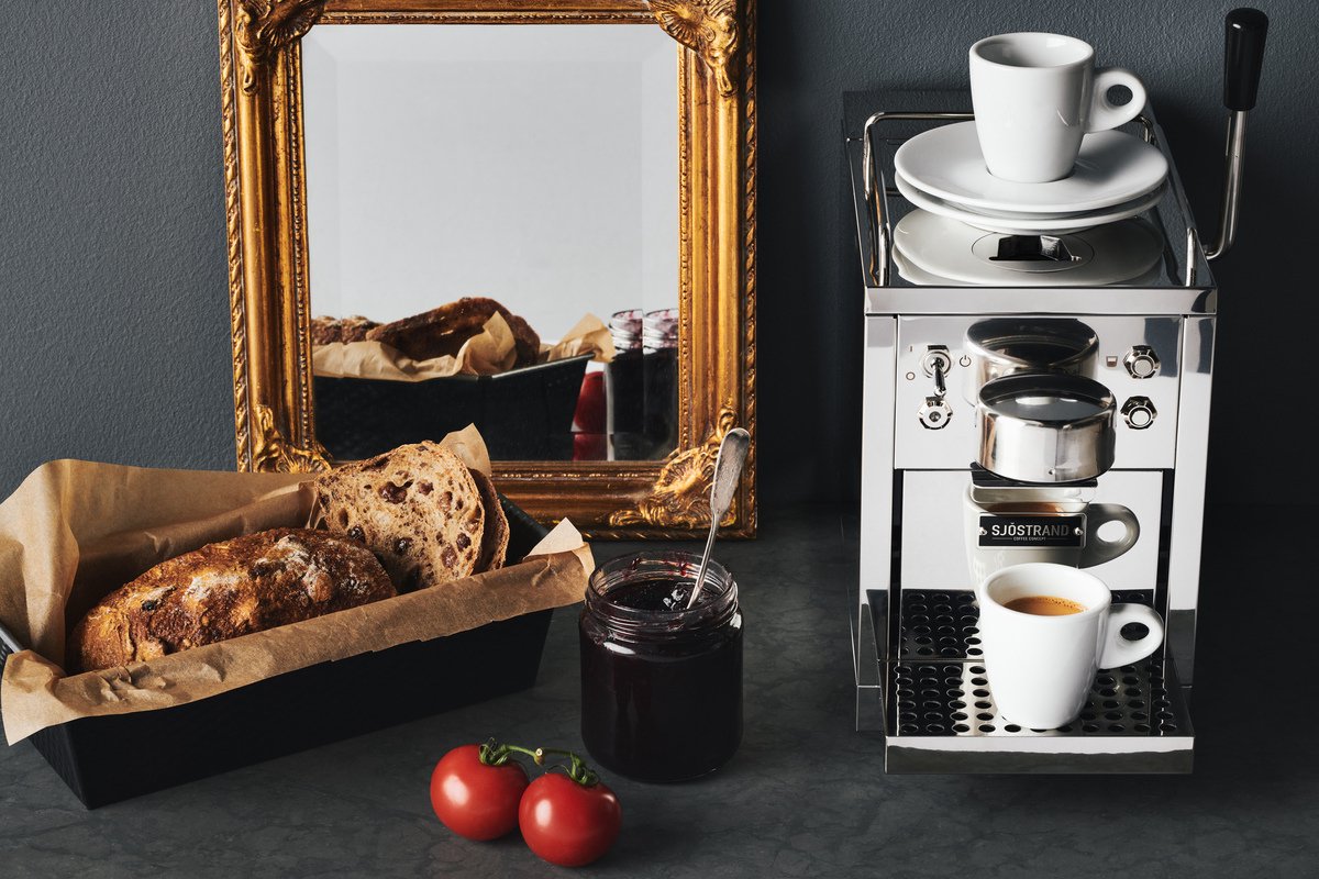 Sjöstrand Espresso Capsule Machine koffiecapsulemachine van roestvrij staal (Nespresso compatibel) staal