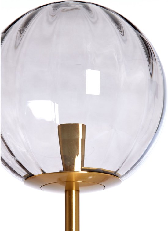 Light & Living Tafellamp Magdala - Grijs - Ø20cm - Modern