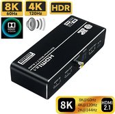 DrPhone AudioLink2 - HDMI 2.1 Audio Extractor - 4K 120Hz 8K 60Hz - Splitter / Converter Ontvanger - Atmos voor PS5/KPN/Ziggo