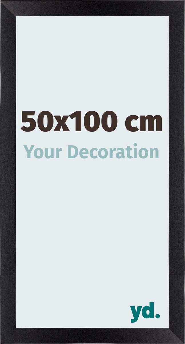 yd. Your Decoration - Fotolijst 50x100 cm - MDF - Zwart Mat - Mura
