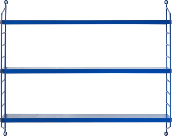 Étagère murale Strängnäs réglable 50x60x15 cm bleu [en.casa]