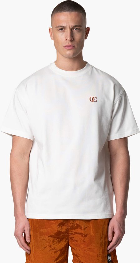 Quotrell Couture - PADUA T-SHIRT - OFF WHITE/BURNT OR - S