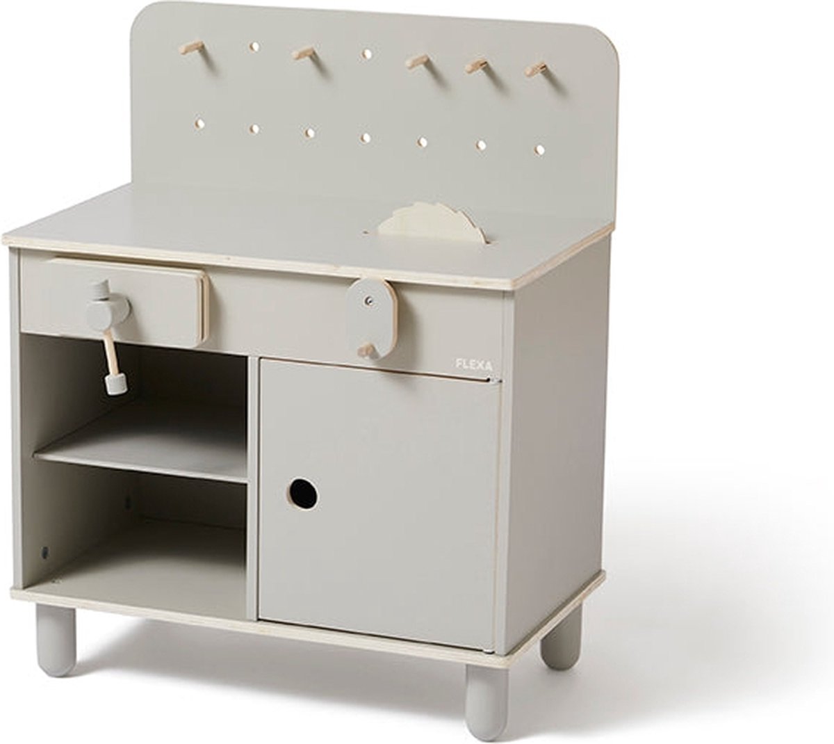 Flexa Werkbank Multifunctionele Houten Werkbank Grijze Werkbank Speelgoed