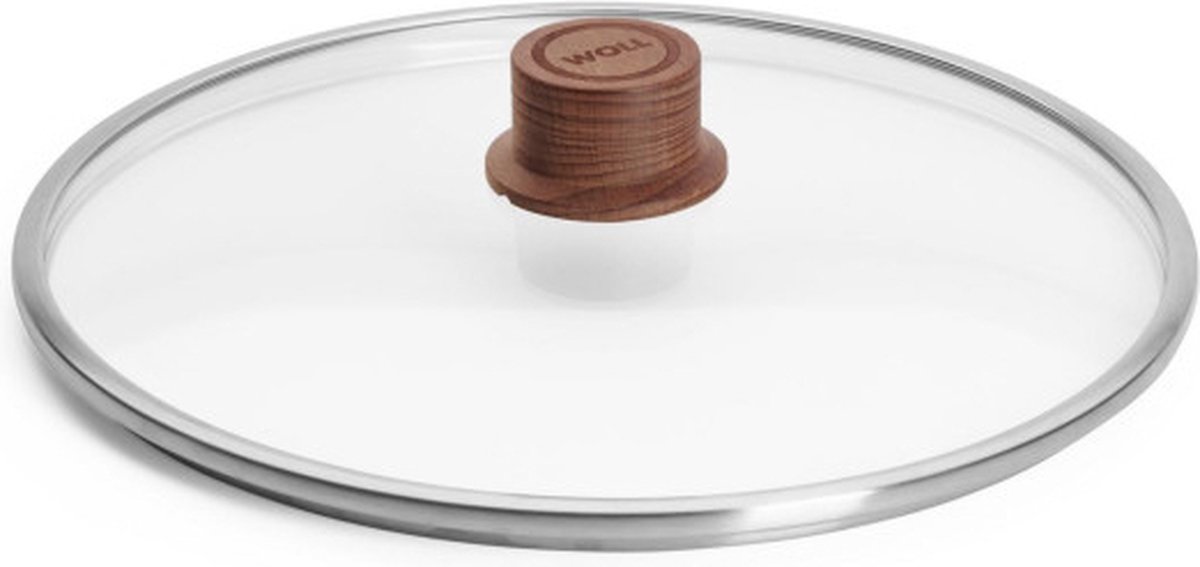 Veiligheidsglas Deksel, ø 28 cm, Beukenhout - Woll | EcoLogic QXR