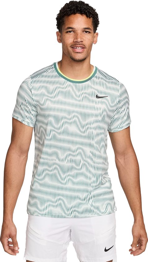 Nike Court Dri-Fit tennis shirt heren groen