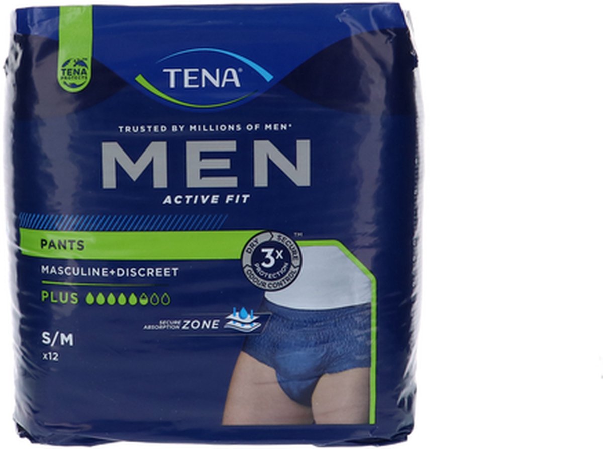 Goedkoopste TENA Men Pants Plus - Medium- 2 x 12 stuks voordeelverpakking
