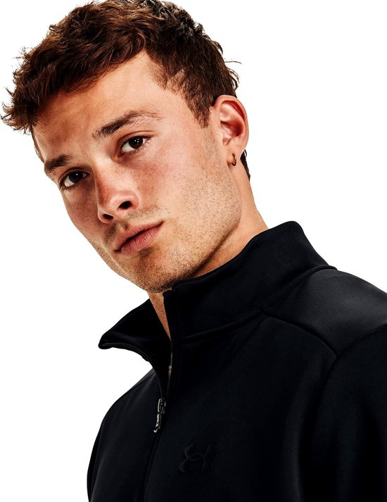 UA Armour Fleece 1/4 Zip - Black / / Black van Merkloos — afbeelding 3