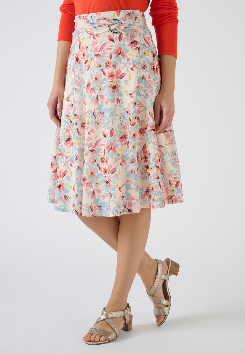 Damart - Rok met gespriem - Dames - Blauw - 46