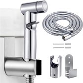 Bidet-sproeiapparaat voor toilet, handbidet-sproeiapparaat met slang en houder, wandbidet-sproeiapparaat, 3-delige set