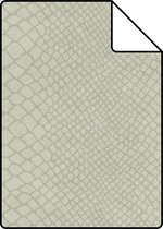 Proefstaal Origin Wallcoverings behang slangenprint kiezelgrijs - 347767 - 26,5 x 21 cm