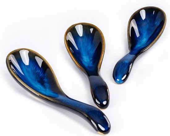 Ensemble De Cuillères à Soupe En Céramique Japonaises à Long Manche Pour Nouilles Pho Ramen Raviolis Wonton Et Riz~p151380709