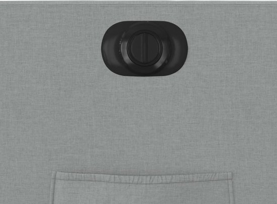 Fauteuil à réglage électrique en tissu gris clair