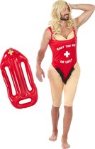 FUNIDELIA Baywatch kostuum met reddingsboei voor mannen - Lifeguard kostuum - Maat: M/L