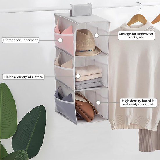 Gaethra Stapelbare T-shirt-organizer, voor volwassenen en kinderen, kledingkast, organizer, stapelbaar, voor T-shirts en overhemden, 10 stuks
