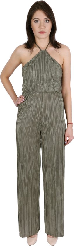 John Zack Groen gestreepte jumpsuit