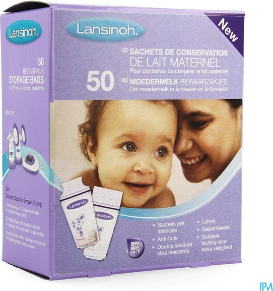 Lansinoh Moedermelk Opbergzakjes - 50 Pack van Lansinoh — afbeelding 2