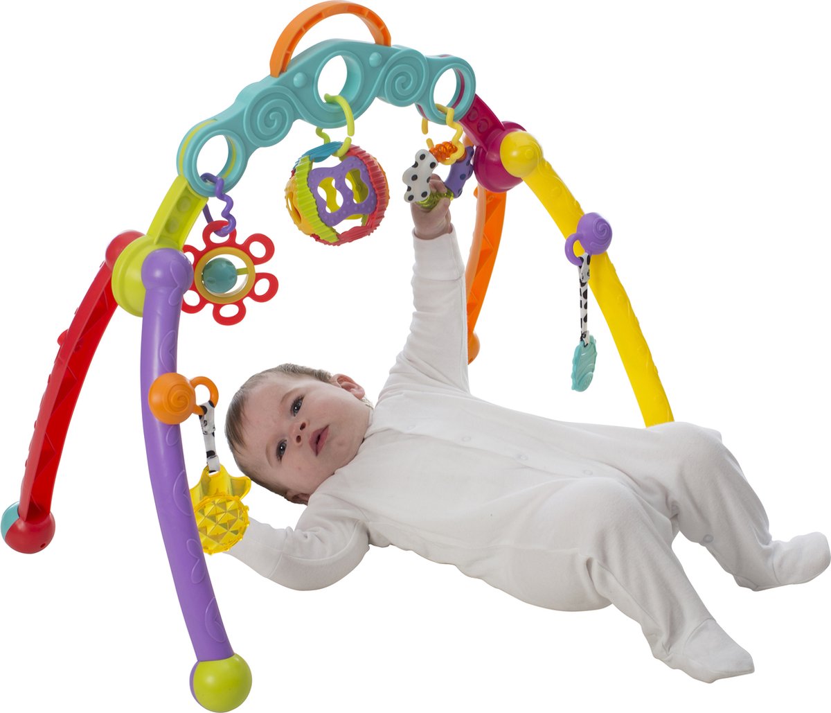 Playgro Fold and Go Playgym - Babygym - acitiviteitengym - Speelgoed Baby - Babyspeelgoed - Pasgeboren baby speelgoed - Ontwikkeling Baby - Kraamcadeau - 5 afneembare hangspeeltjes — afbeelding 3