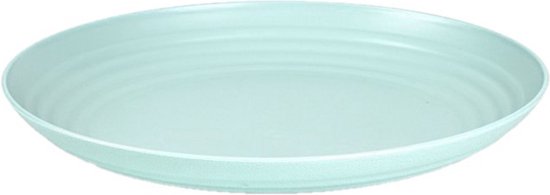 Plasticforte Camping Servies set - kunststof - mintgroen - 4x borden/4x drinkbekers/4x kommetjes - onbreekbaar van PlasticForte — afbeelding 4