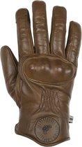 Helstons Snow Hiver Leather Brown Motorcycle Gloves T13 - Maat T13 - Handschoen