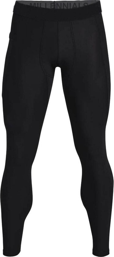 De Millennials - Comfort Ademend Heren Leggings- Zwart - Maat L - sportieve Leggings - Gym - Sport - hardloop Leggings - Comfort fit- Universeel - sport - yoga - fitness - outdoor sport - jogging - lange nauwsluitende hardloopbroek - Tight