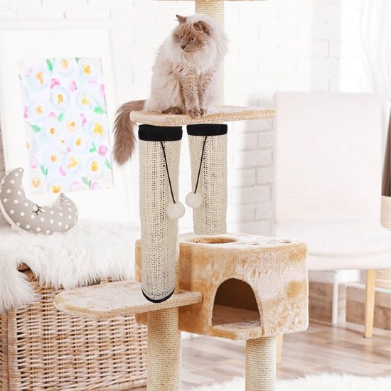 Krasbescherming voor bank, kat, 500 x 45 cm, met 60 stiften, transparant, verdikte katten, anti-kras-tape, één kant, plakfolie, krasbescherming, bank voor meubels, bank, deur, muur