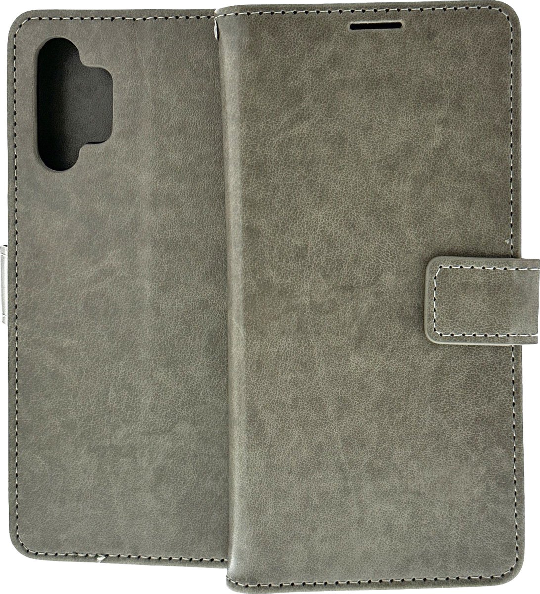 Bookcase Geschikt voor: Samsung Galaxy A32 4G - Grijs - portemonnee hoesje