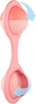 Canpol Babies Hochet Haltères avec éléments rotatifs - rose/rouge 0+ mois