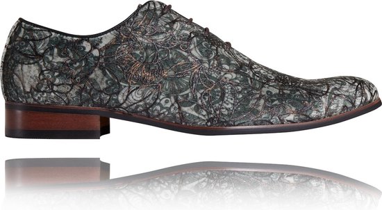 Green Mystery - Taille 44 - Lureaux - Chaussures pour femmes colorées pour hommes - Chaussures à lacets avec imprimé