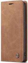CaseMe Book Case - Geschikt voor Samsung Galaxy S7 Hoesje - Bruin