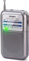 DE333 AM/FM Draagbare Transistor Radio Mini Pocket Radio Tuner met signaal indicator werkt op AAA-batterijen.