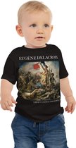 Eugène Delacroix 'Vrijheid leidt het volk' ("Liberty Leading the People") Beroemde Schilderij Baby Kleding Meisjes | 100% Katoen | Kunst Baby Kleding Jongens | 6-12m