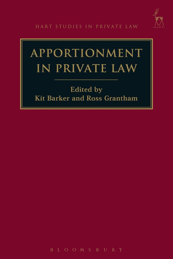Hart Studies in Private Law- Apportionment in Private Law - cover