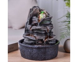 Kamerfontein Nature Luberon (25cm) | Binnenfontein | Waterornament | Incl. LED Verlichting | Feng Shui Webwinkel