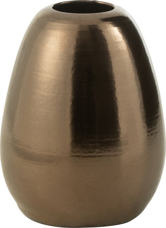 J-Line Vase Porselein Goud Small