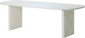 Bol.com Giga Meubel Eettafel Gin - 240x100x77cm - Beige - Beton - Deens Ovaal aanbieding