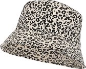 Bucket hat dames - Leopard Kit - Vissershoedje - One Size - Buckethat - Vissershoedje dames - Festivalhoedje - Visserhoedje met print