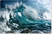 Muurdecoratie Oceaan - Golf - Water - 180x120 cm - Tuinposter - Tuindoek - Buitenposter